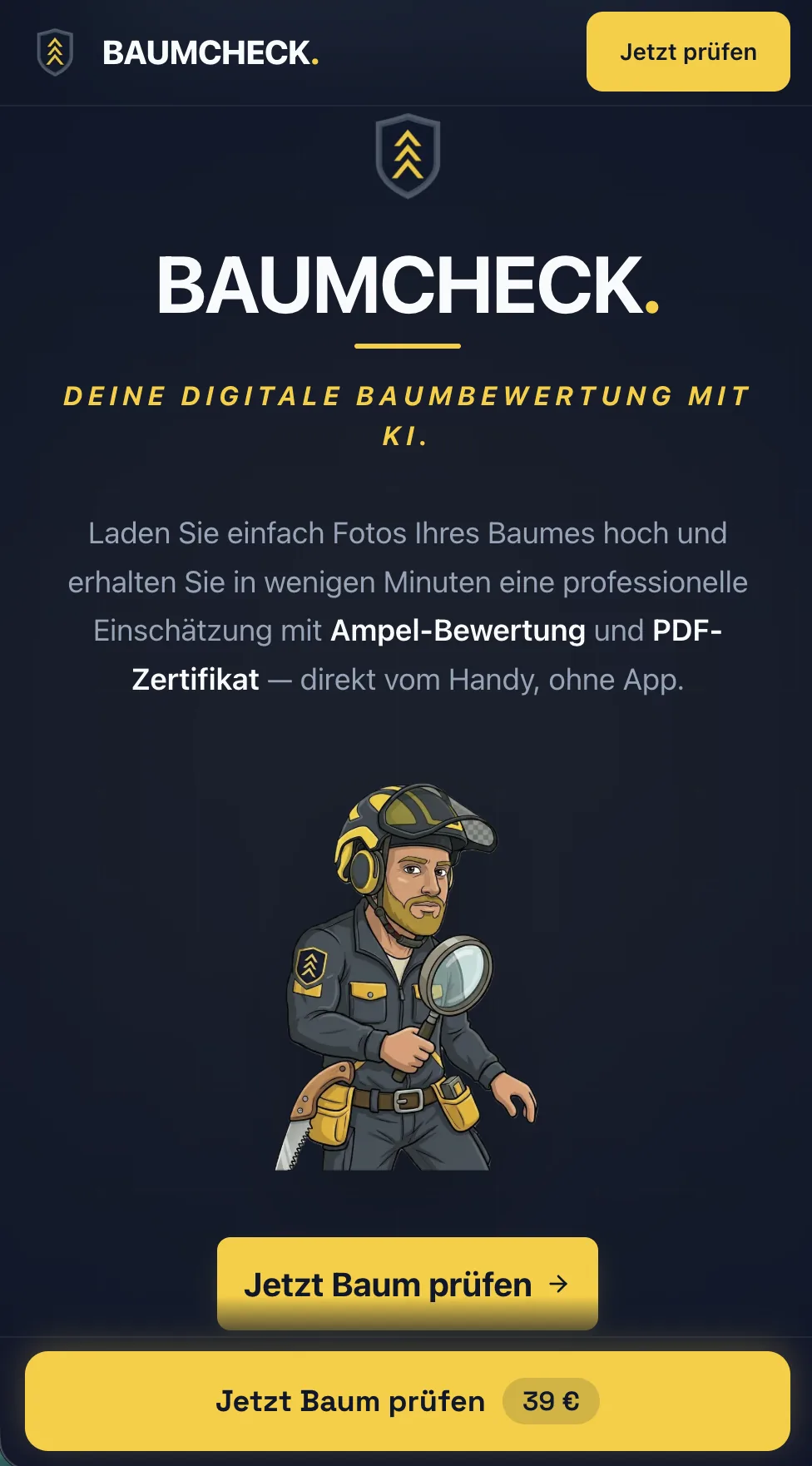 Baumcheck screenshot 1